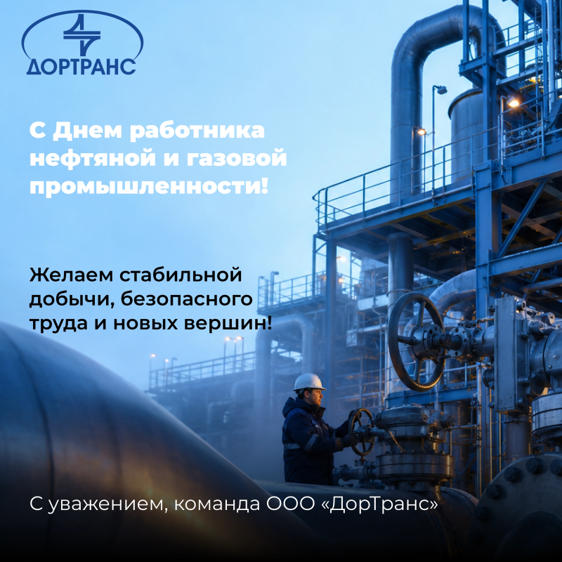 Поздравляем с Днем работника нефтяной и газовой промышленности!